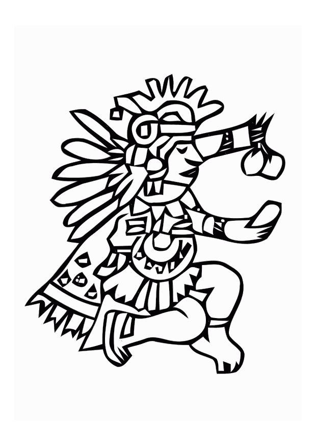 coloriage azteques i