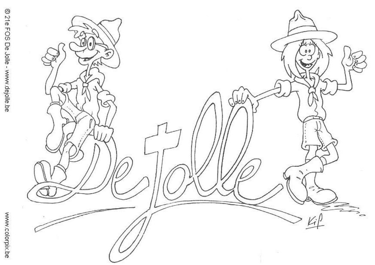 Coloriage de jolle