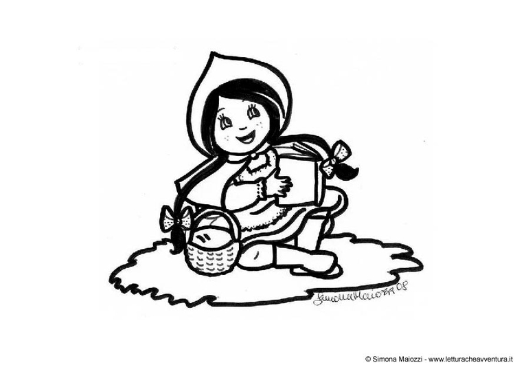 Coloriage  Le Petit Chaperon rouge