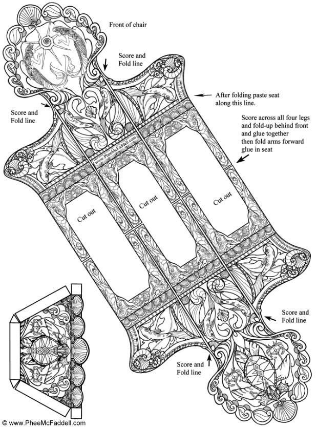 Bricolage sirA¨ne sur une chaise - partie 1