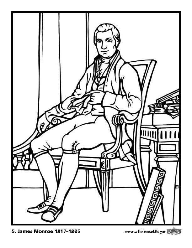 Coloriage 05 james monroe