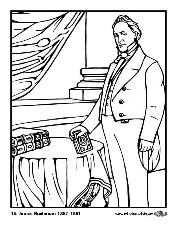 Coloriage 15 james buchanan