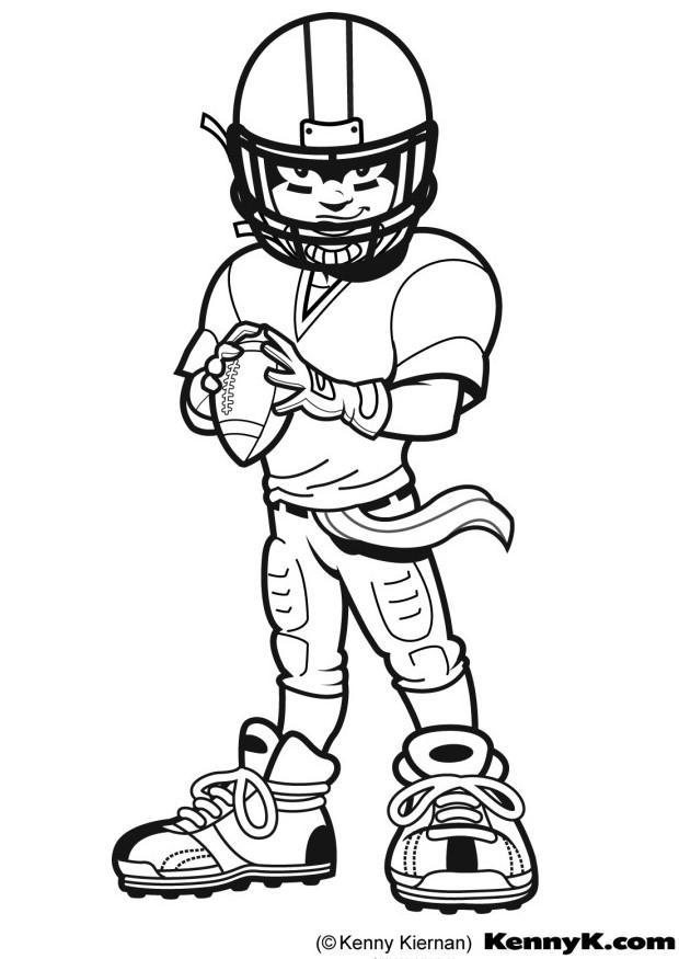 Coloriage american football