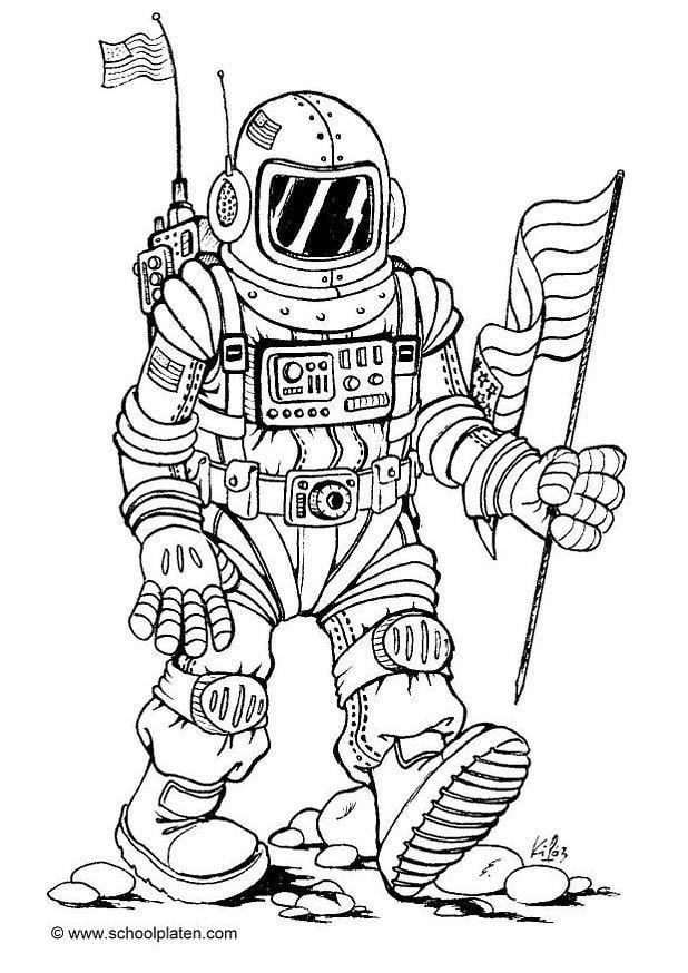 Coloriage astronaute