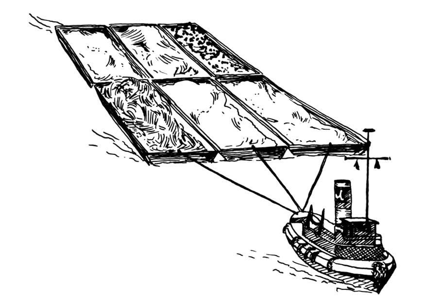 Coloriage bateau-remorqueur