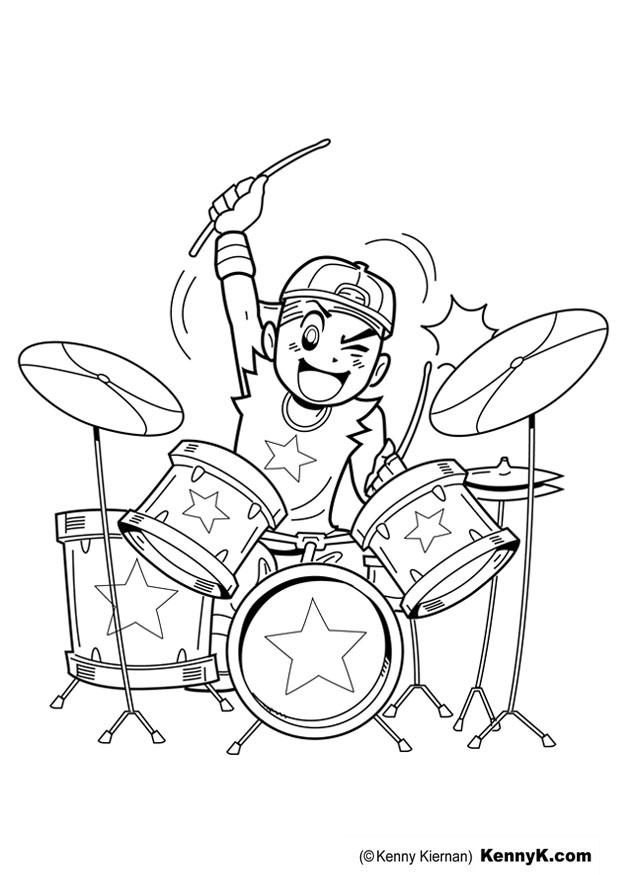 Coloriage batteur