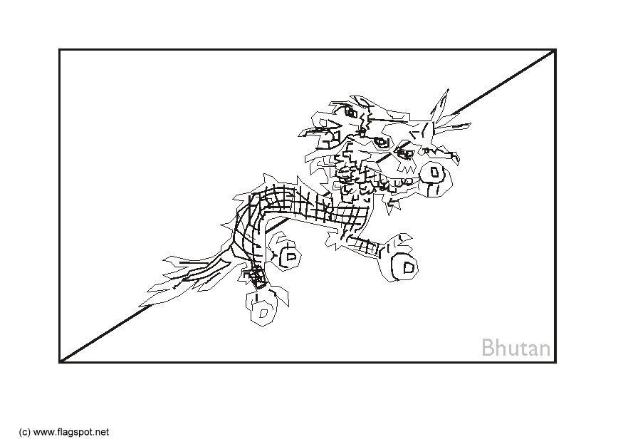 Coloriage bhutan