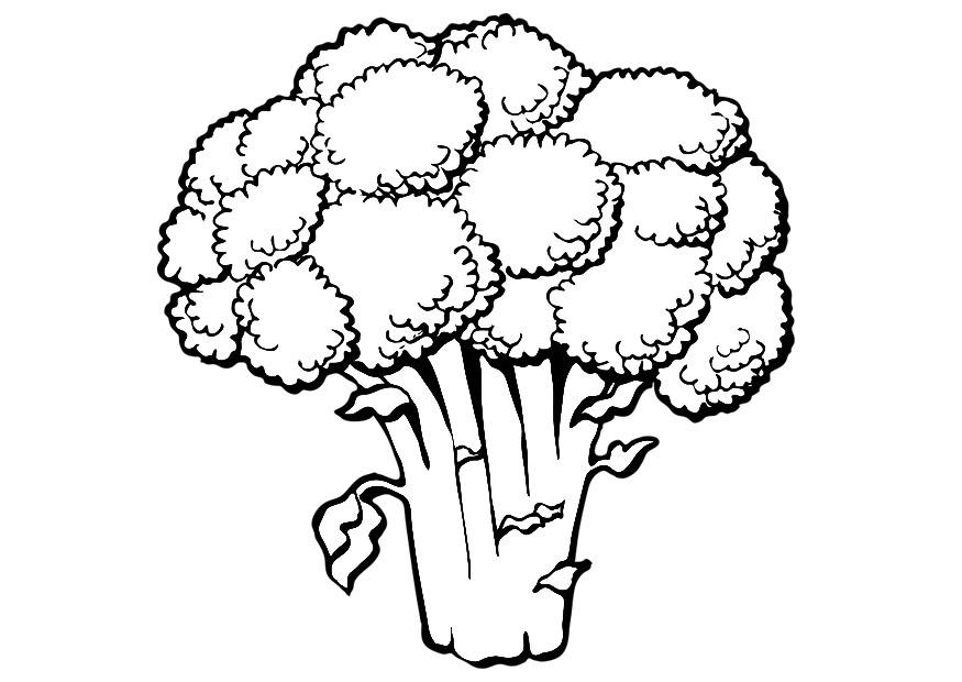 Coloriage brocoli