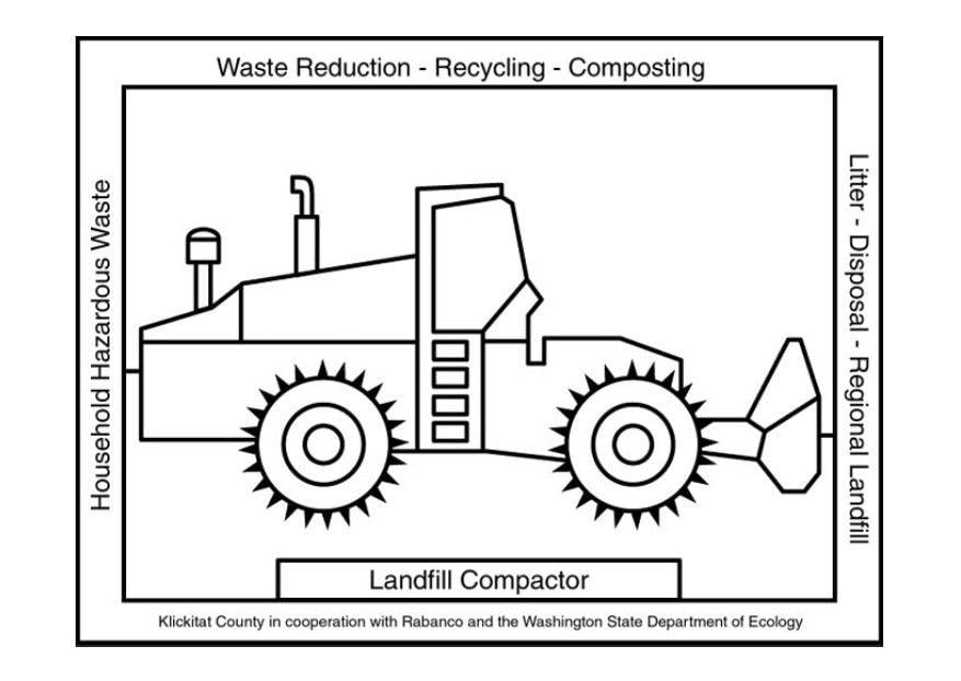 Coloriage bulldozer