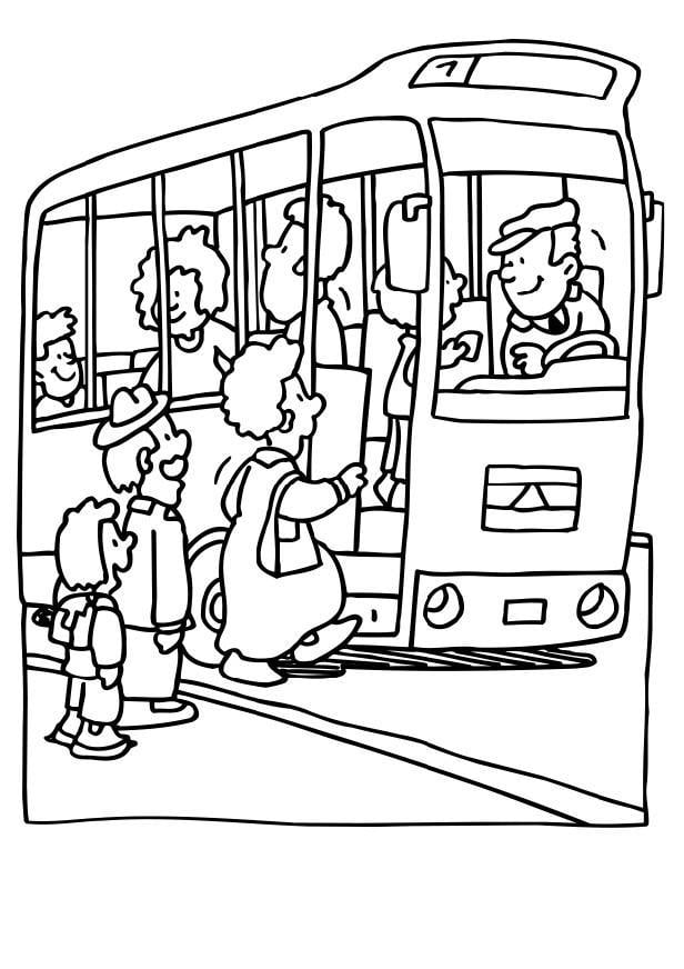 Coloriage bus