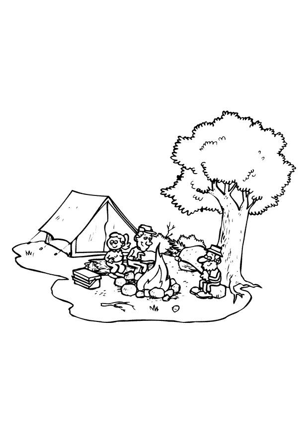 Coloriage camper