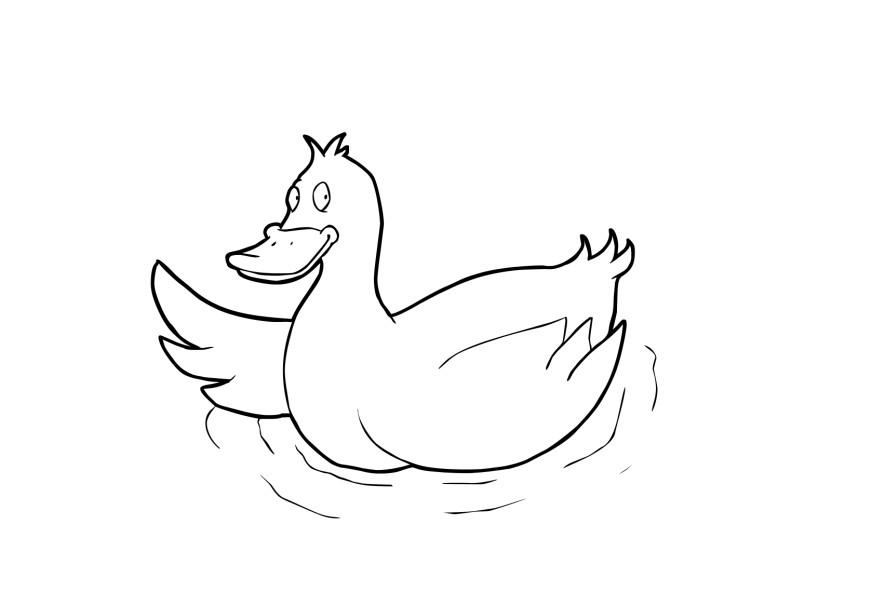 Coloriage canard