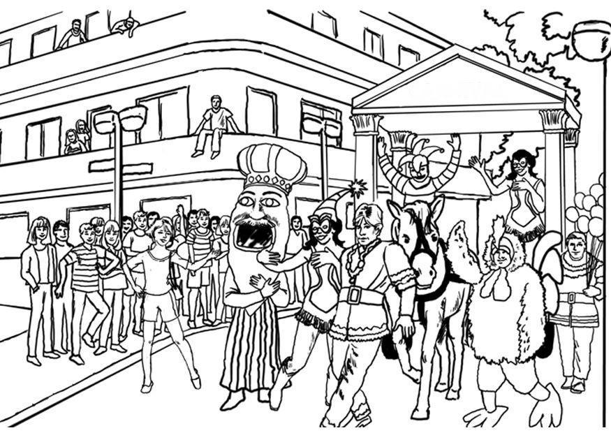 Coloriage carnaval