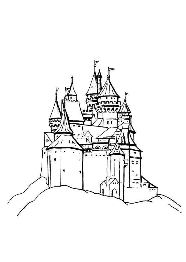 Coloriage chateau