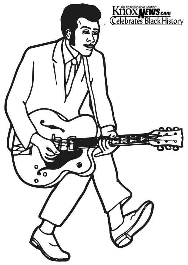 Coloriage chuck berry