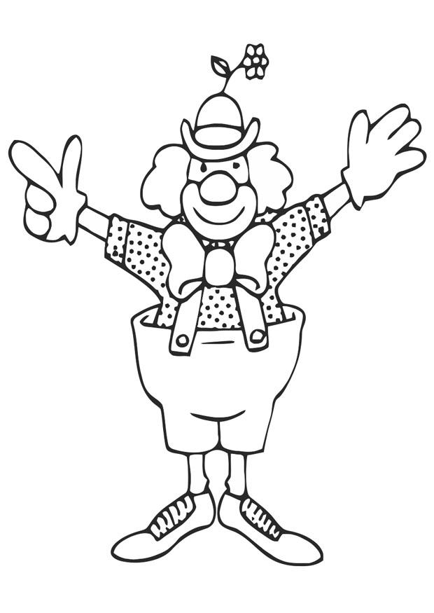 Coloriage clown