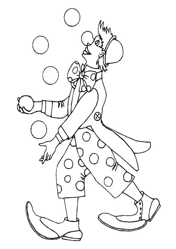 Coloriage clown