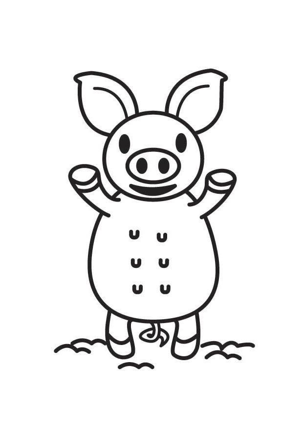 Coloriage cochon