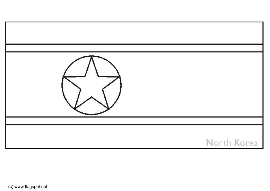 Coloriage corA©e du nord