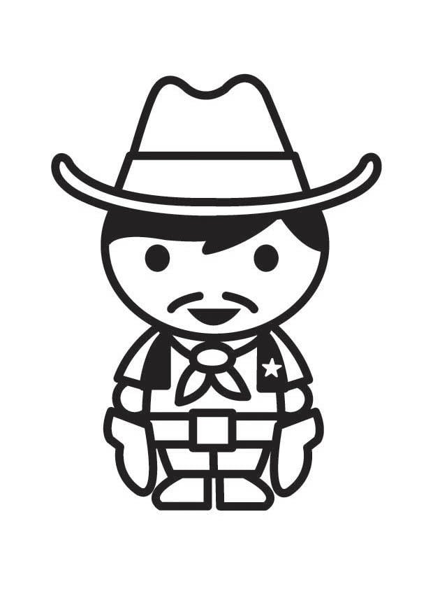 Coloriage cow-boy