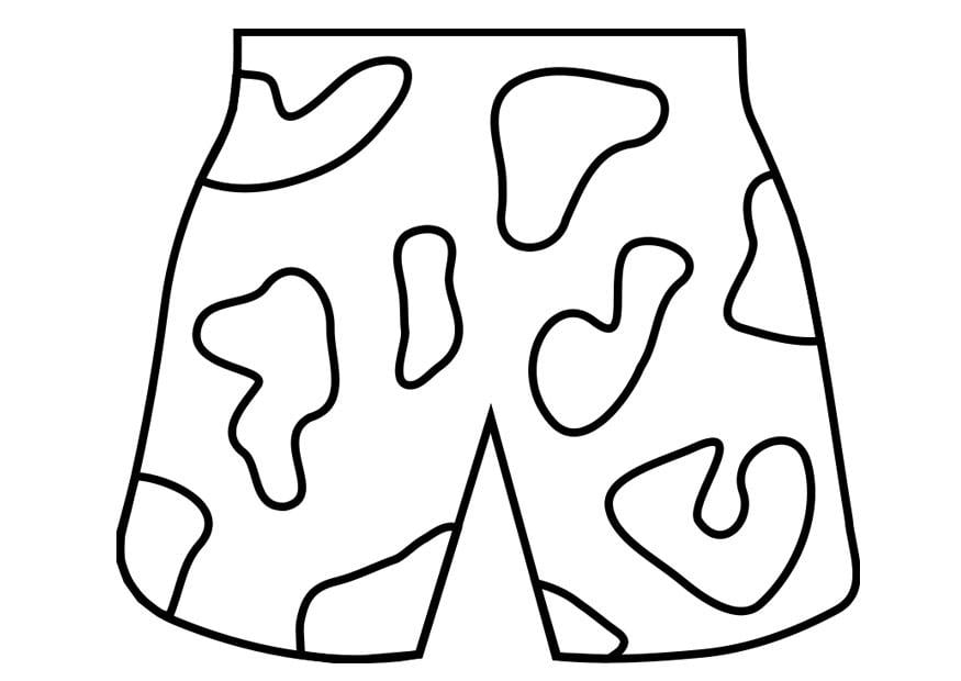 Coloriage culotte de bain