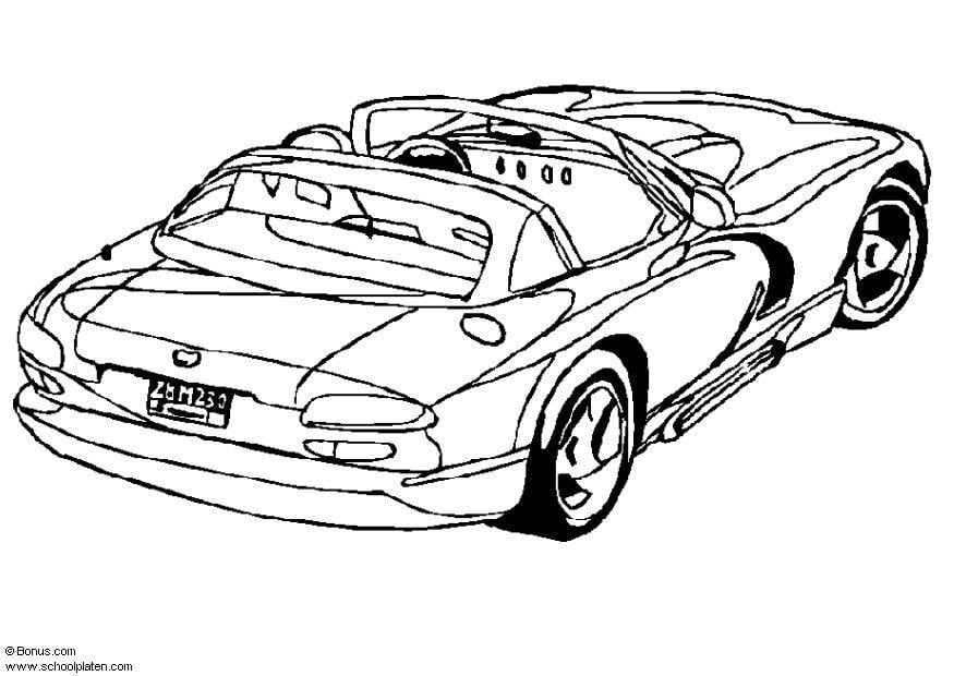 Coloriage dodge viper