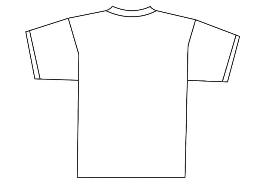 Coloriage dos de t-shirt