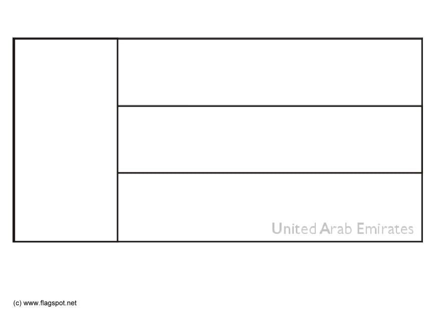 Coloriage etats arabes unis - emirats