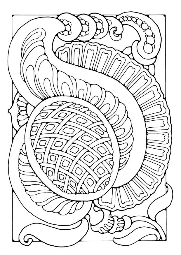 Coloriage fleur fantasie