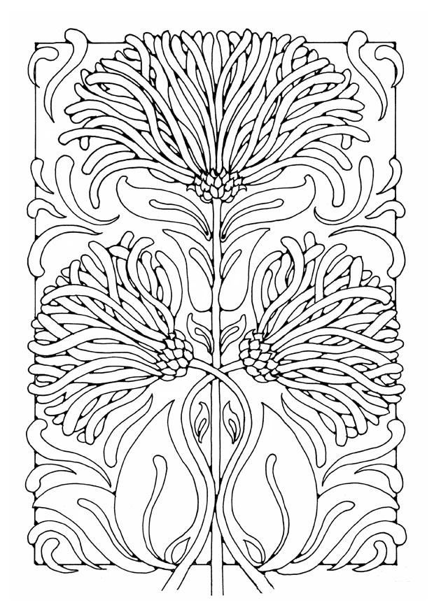 Coloriage fleurs