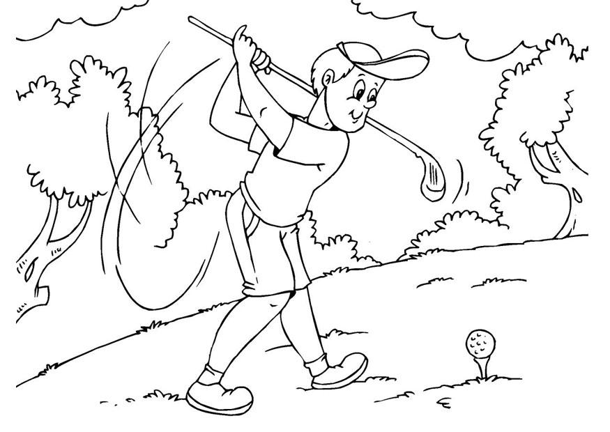 Coloriage golf