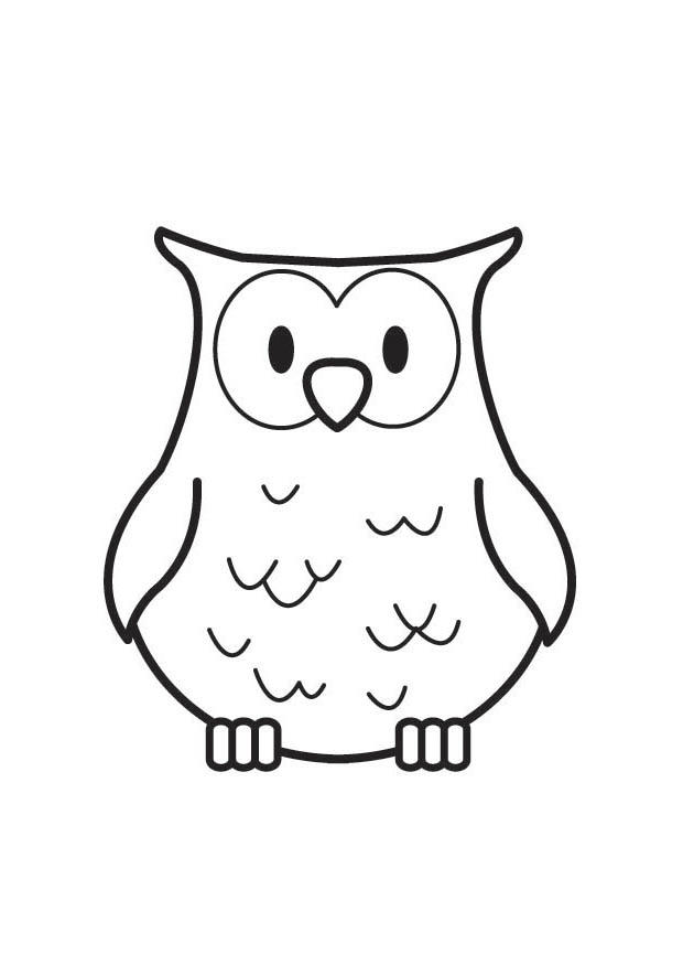 Coloriage hibou