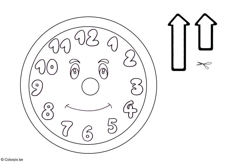 Coloriage horloge