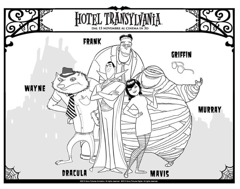 Coloriage hotel transilvania