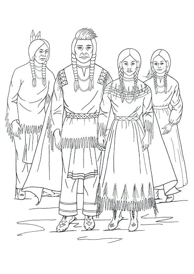 Coloriage indiens nimiipu