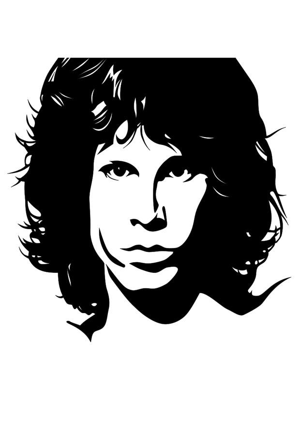 Coloriage jim morrison