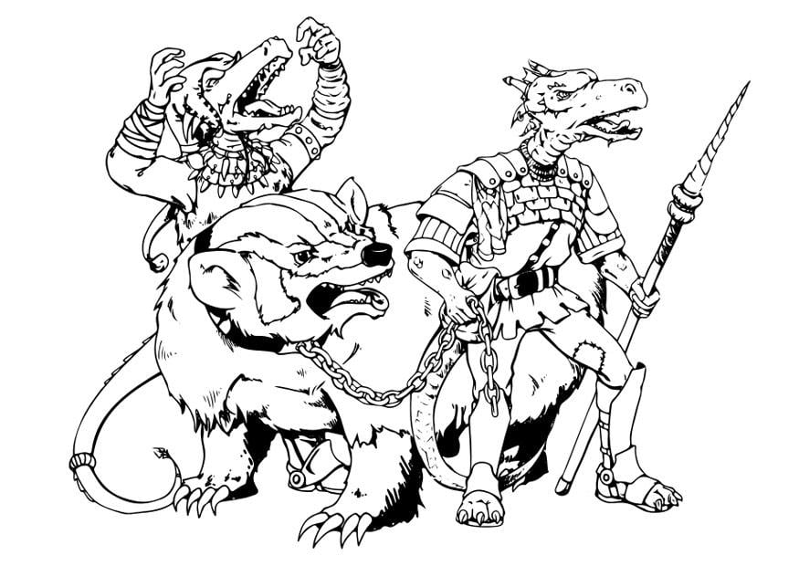 Coloriage kobold