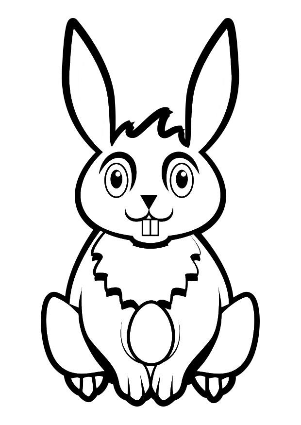 Coloriage lapin de pA¢ques