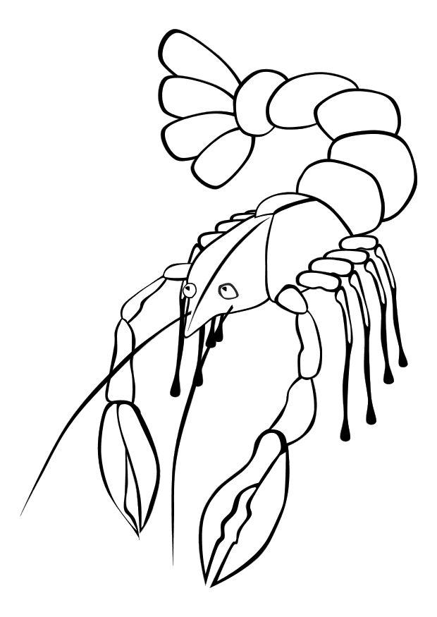 Coloriage le homard