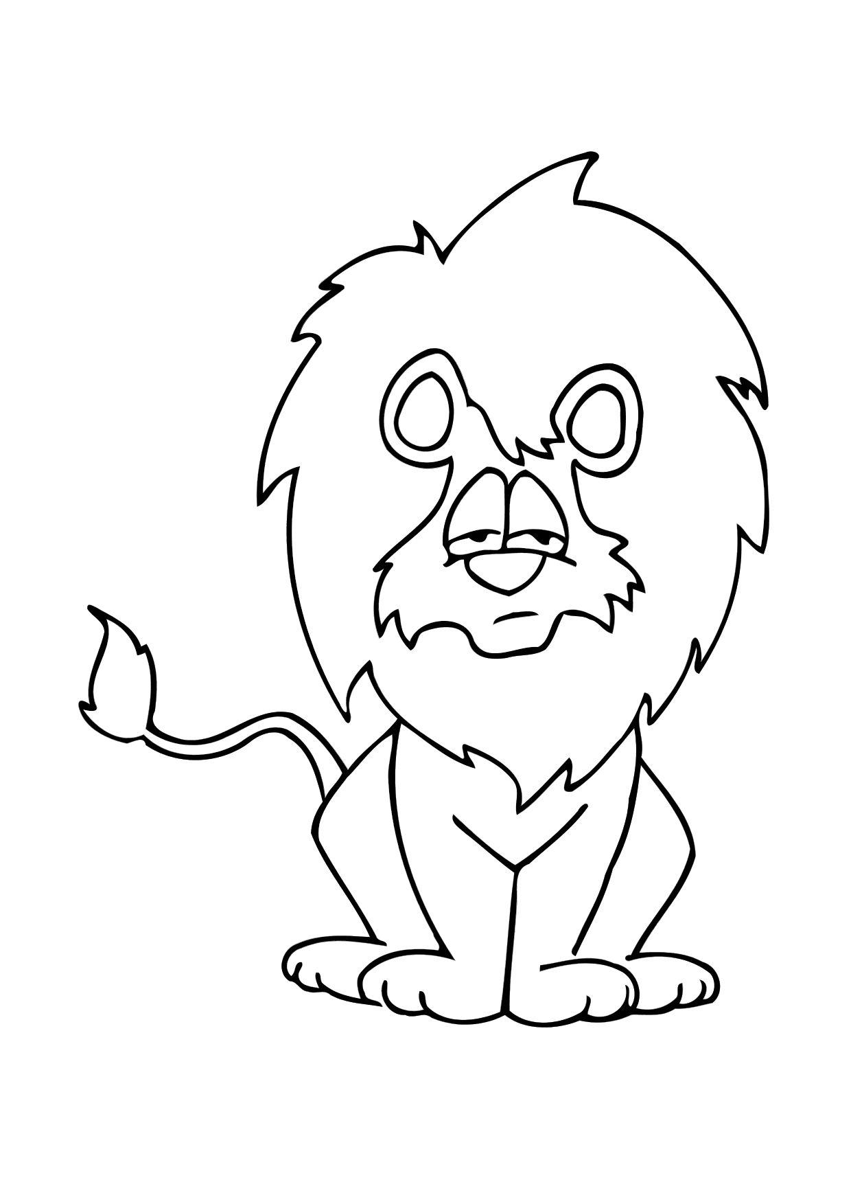 Coloriage le lion