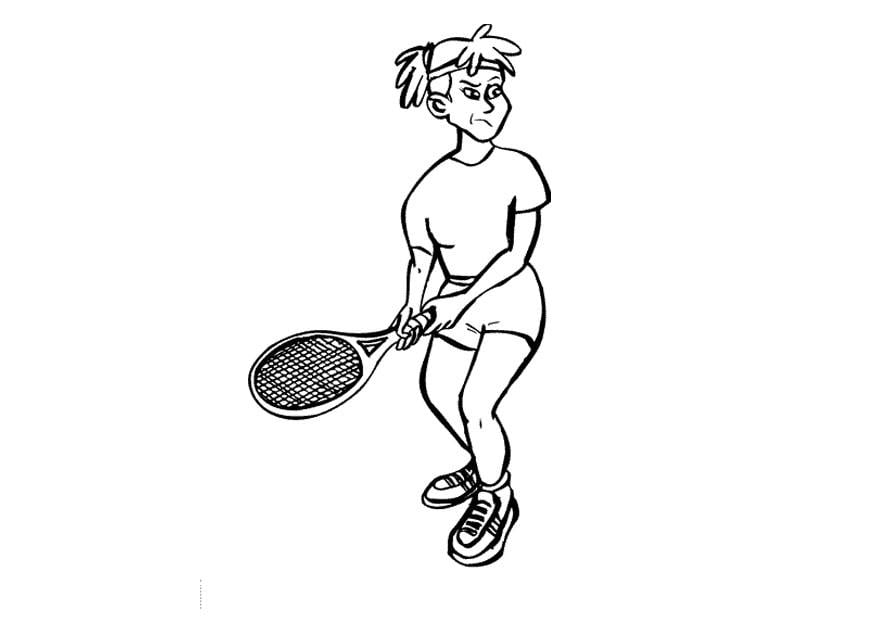 Coloriage le tennis