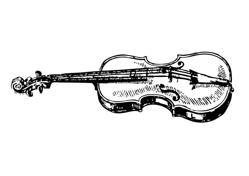 Coloriage le violon