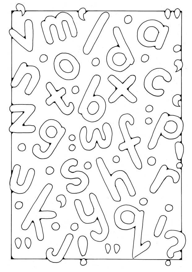 Coloriage lettres