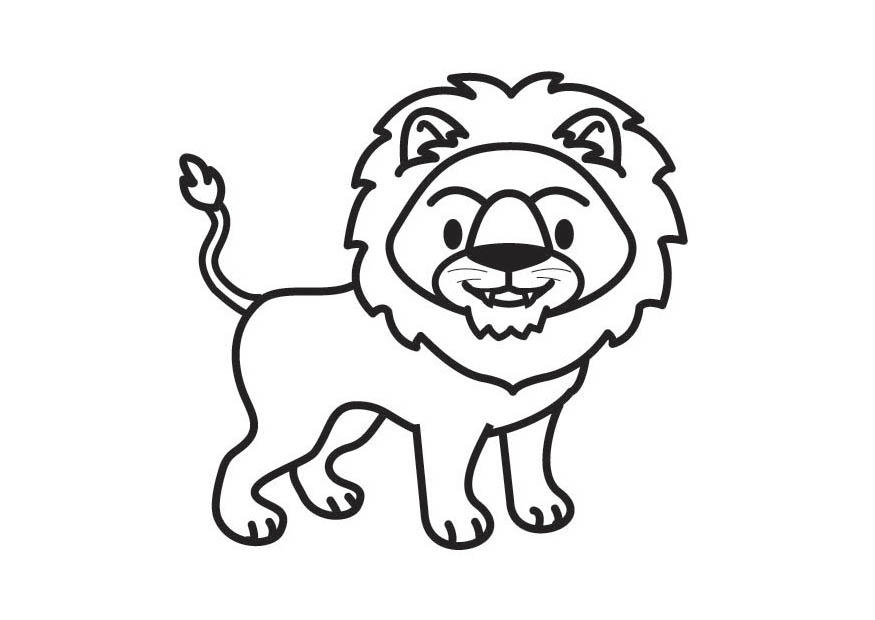 Coloriage lion