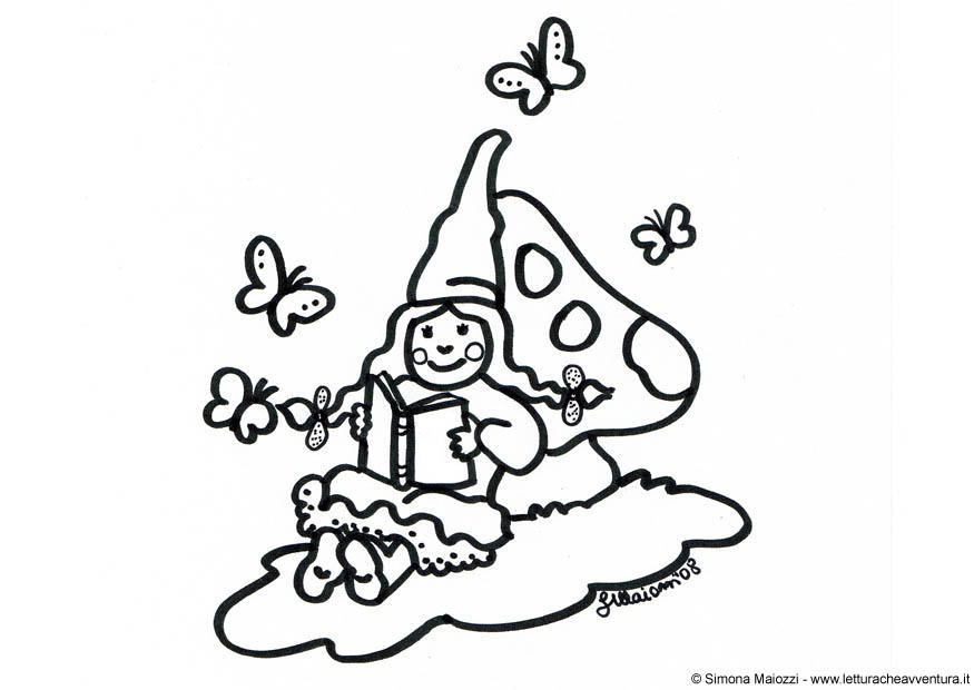 Coloriage lutin fA©minin