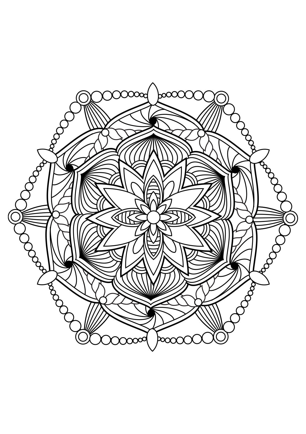 Coloriage mandala