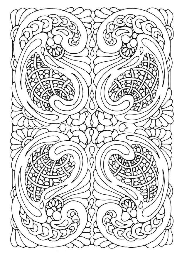 Coloriage mandala a07