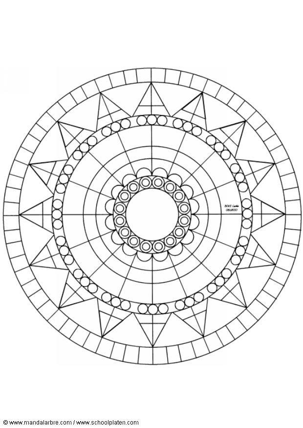 Coloriage mandalab3