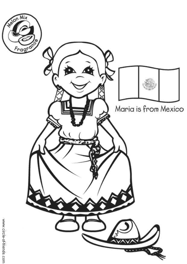 Coloriage maria