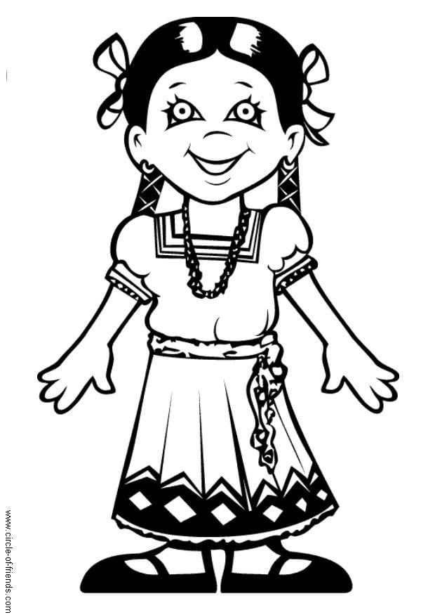 Coloriage maria